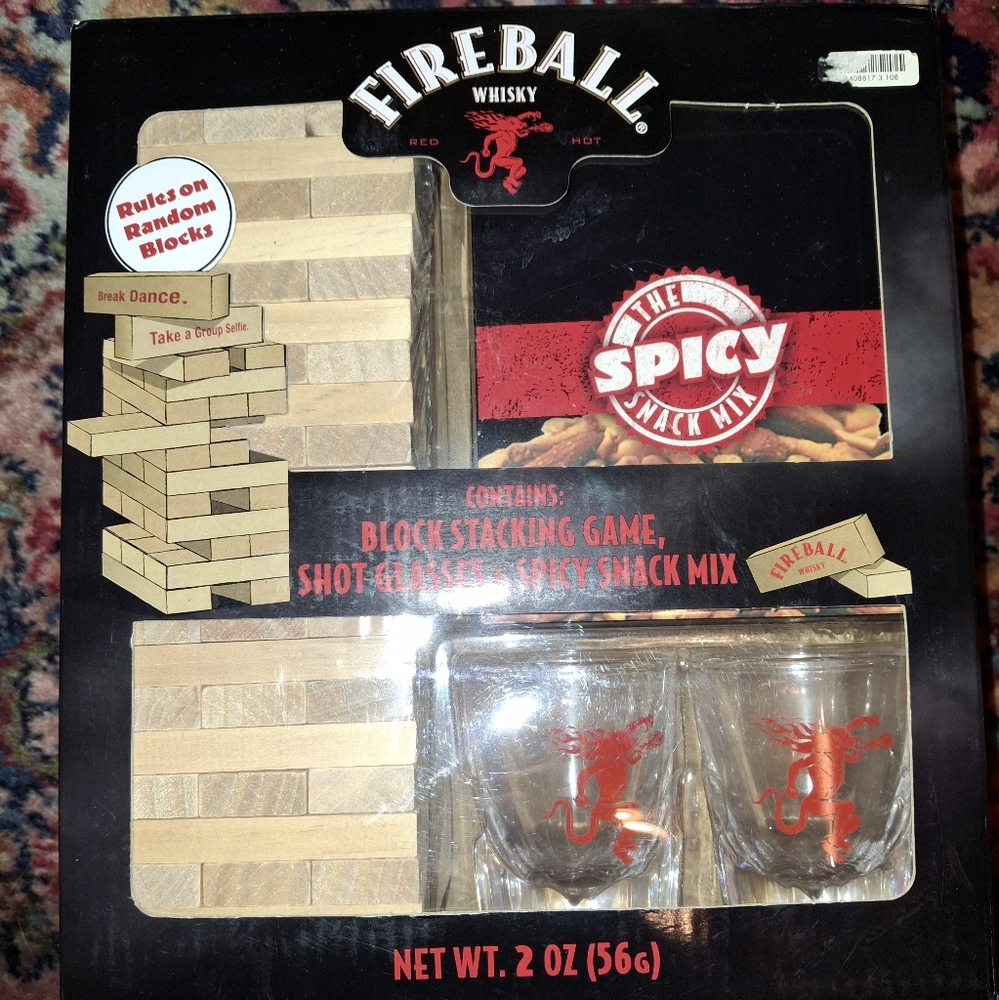 Fireball Jenja Style Game With Shot Glasses